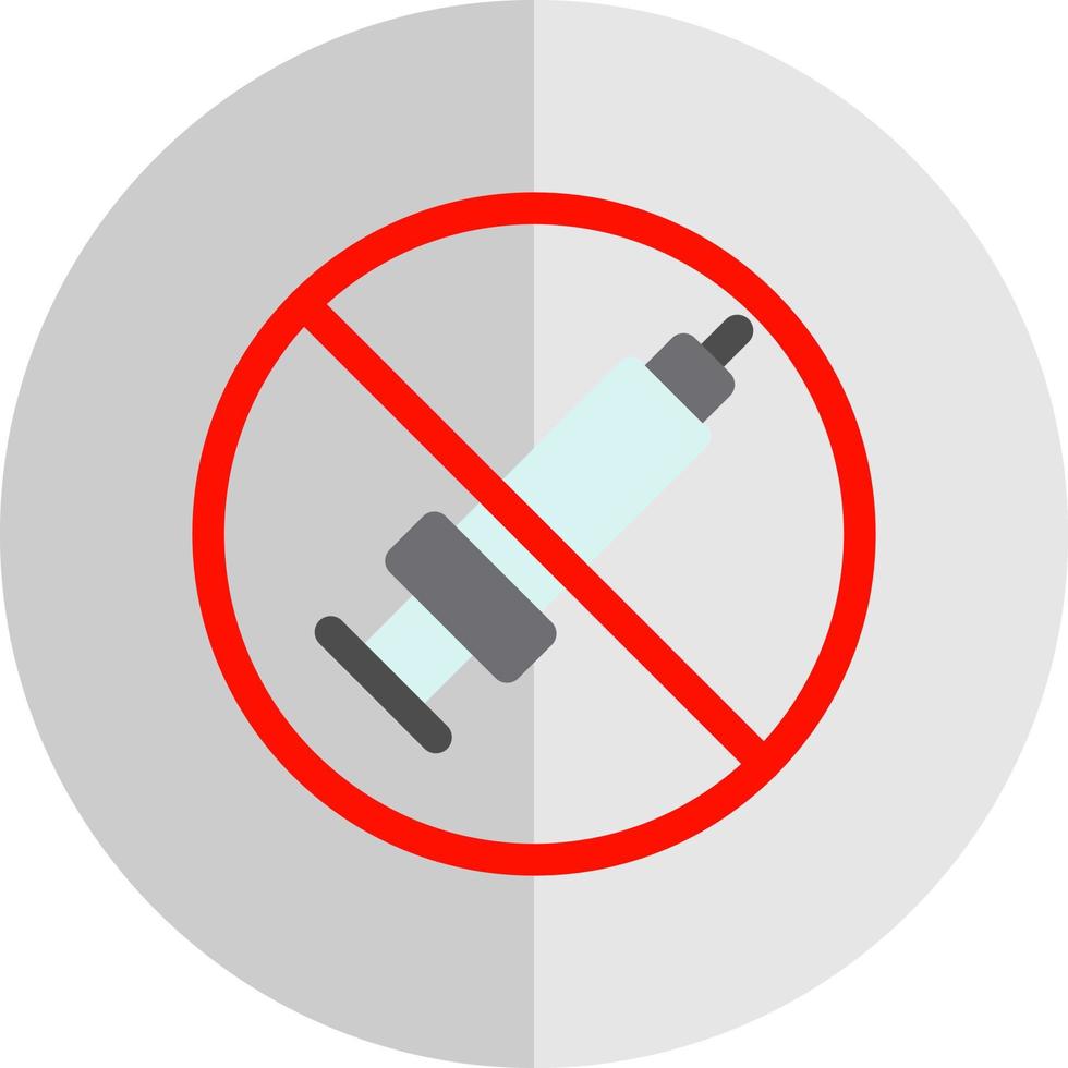 No Steroids Vector Icon Design