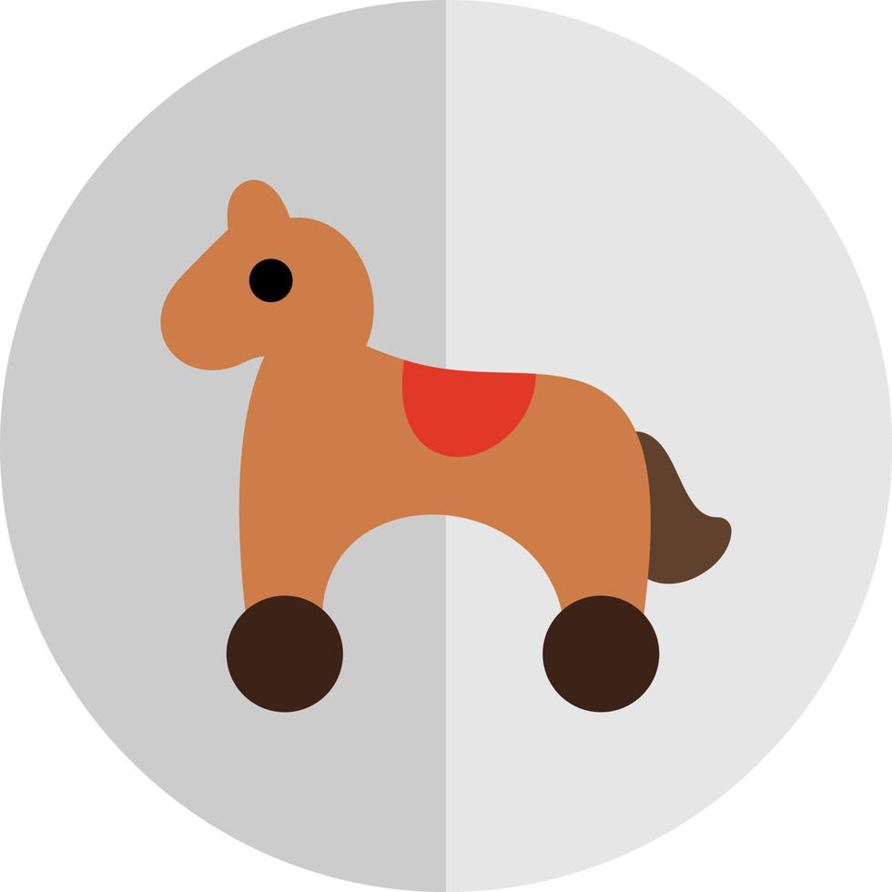 diseño de icono de vector de caballo de juguete