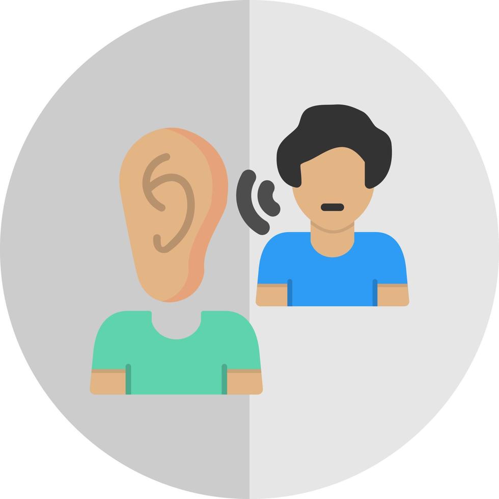 Listening Vector Icon Design