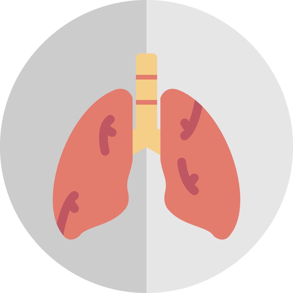 diseño de icono de vector de pulmones