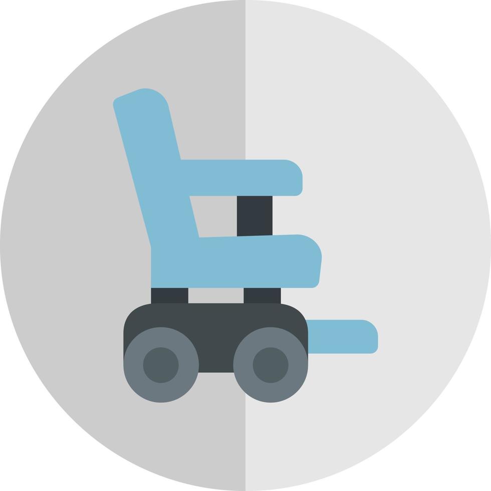 Automatic Wheelchair Vector Icon Design