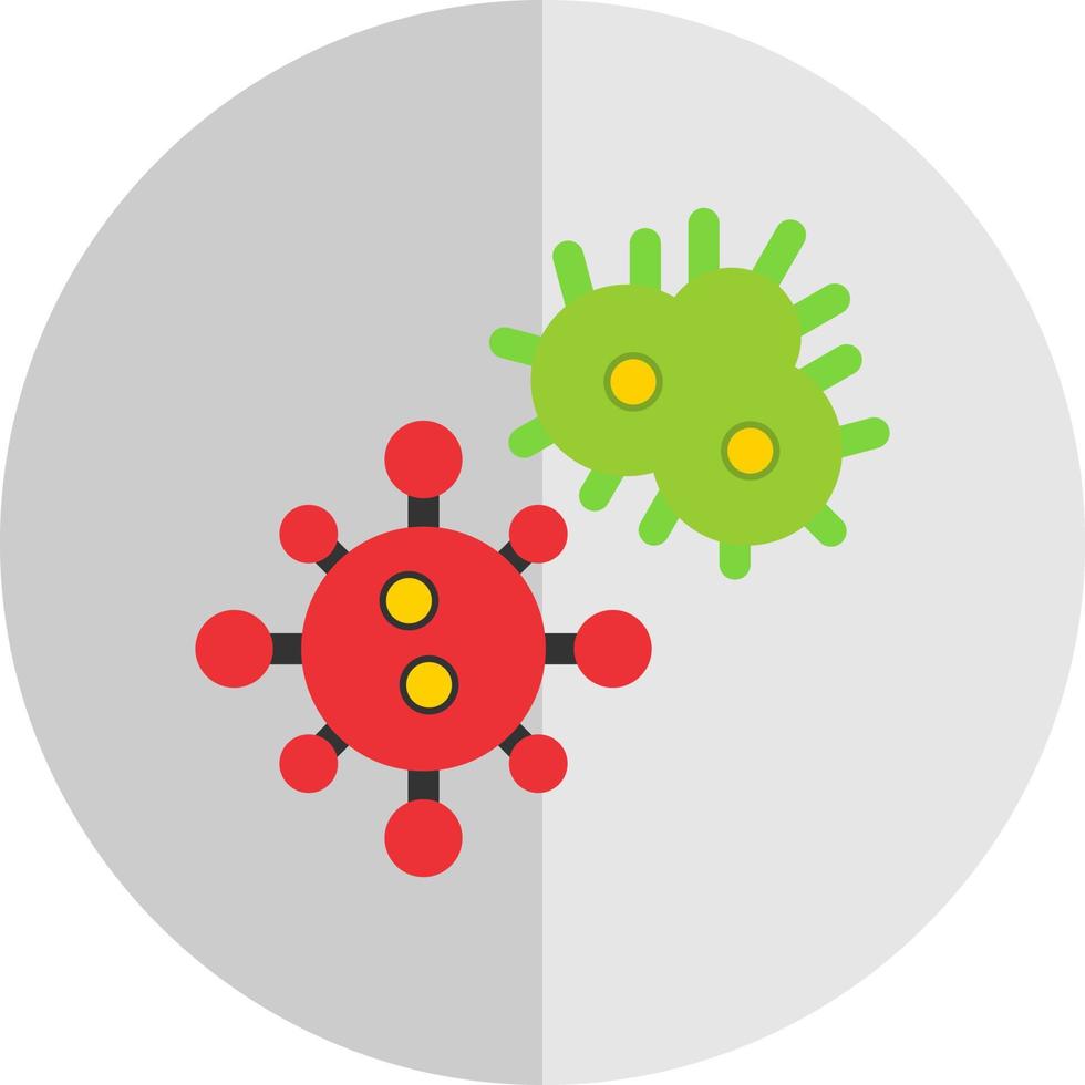 diseño de icono de vector de microorganismos
