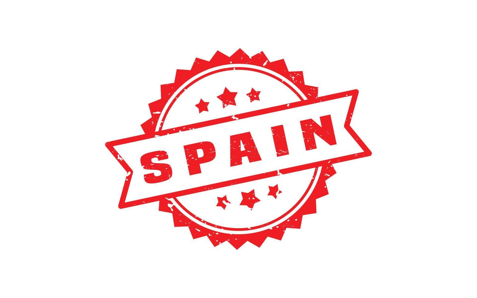 España sello caucho con grunge estilo en blanco antecedentes vector