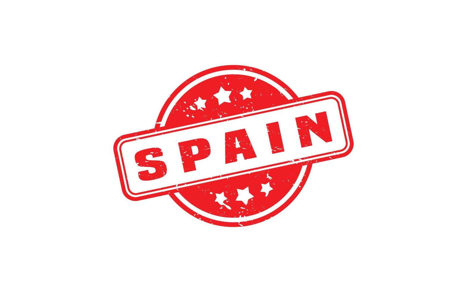 España sello caucho con grunge estilo en blanco antecedentes vector