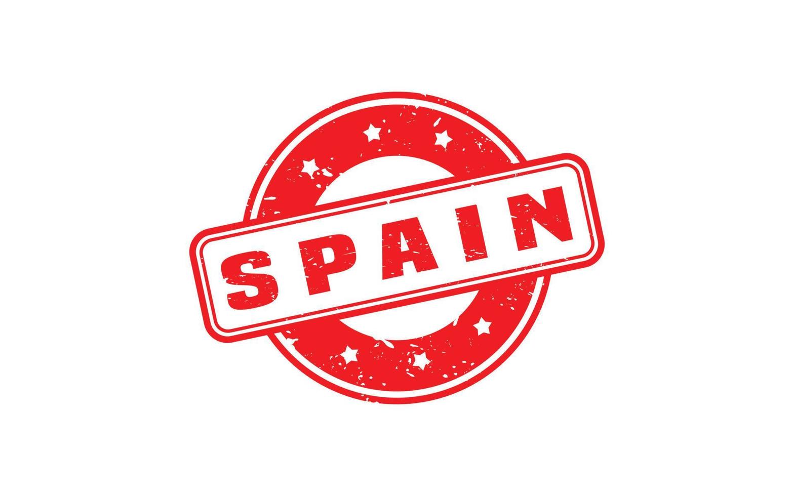 SPAIN stamp rubber with grunge style on white background vector