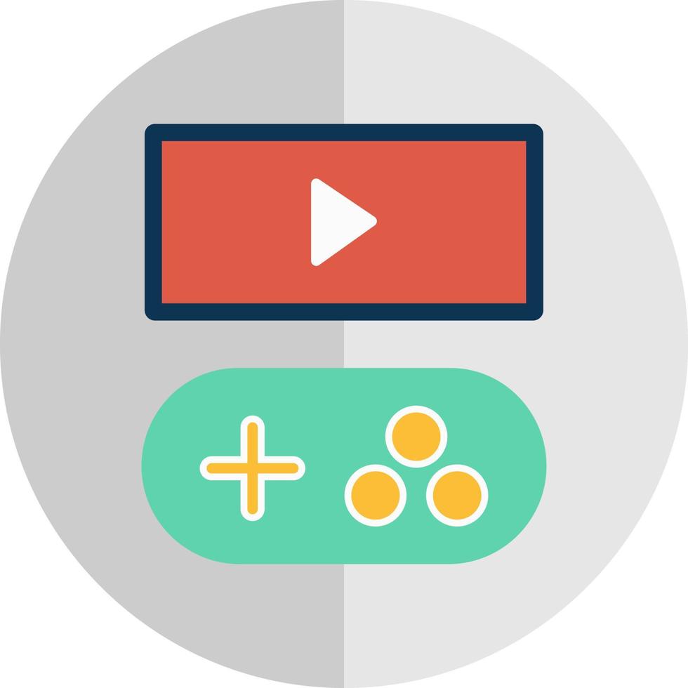 Game Streaming Vector Icon Design