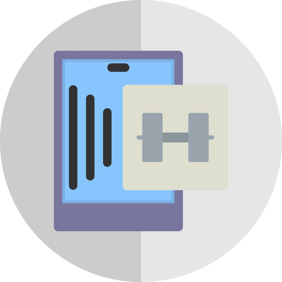 Gym App Vector Icon Design