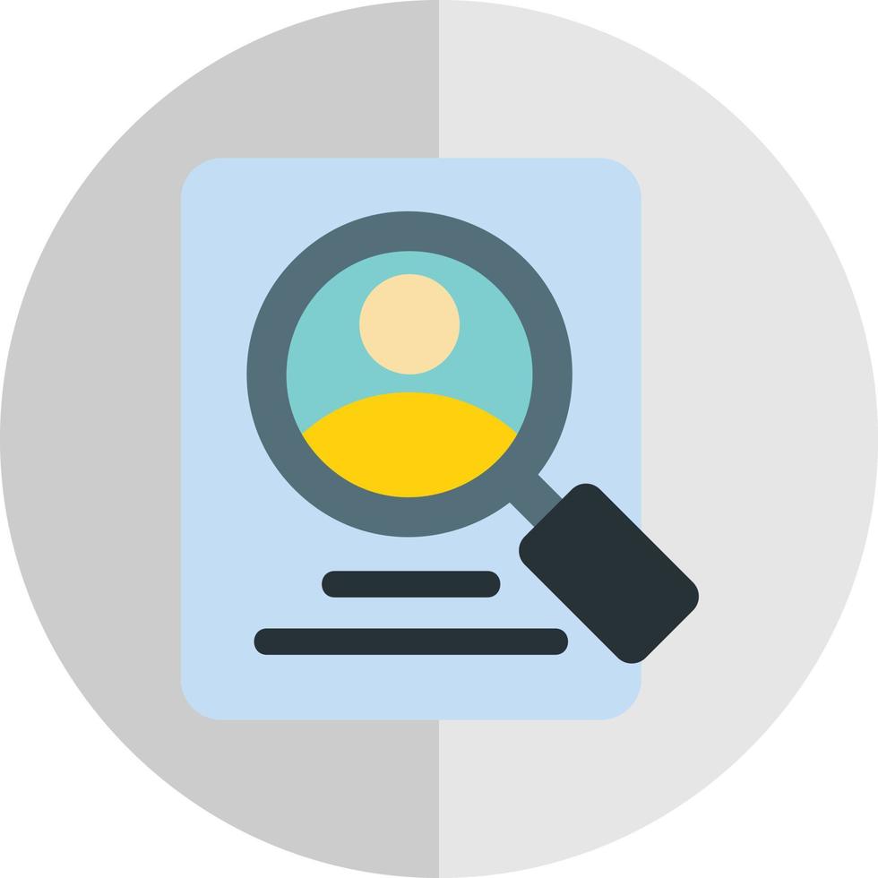 Research Process Vector Icon Design