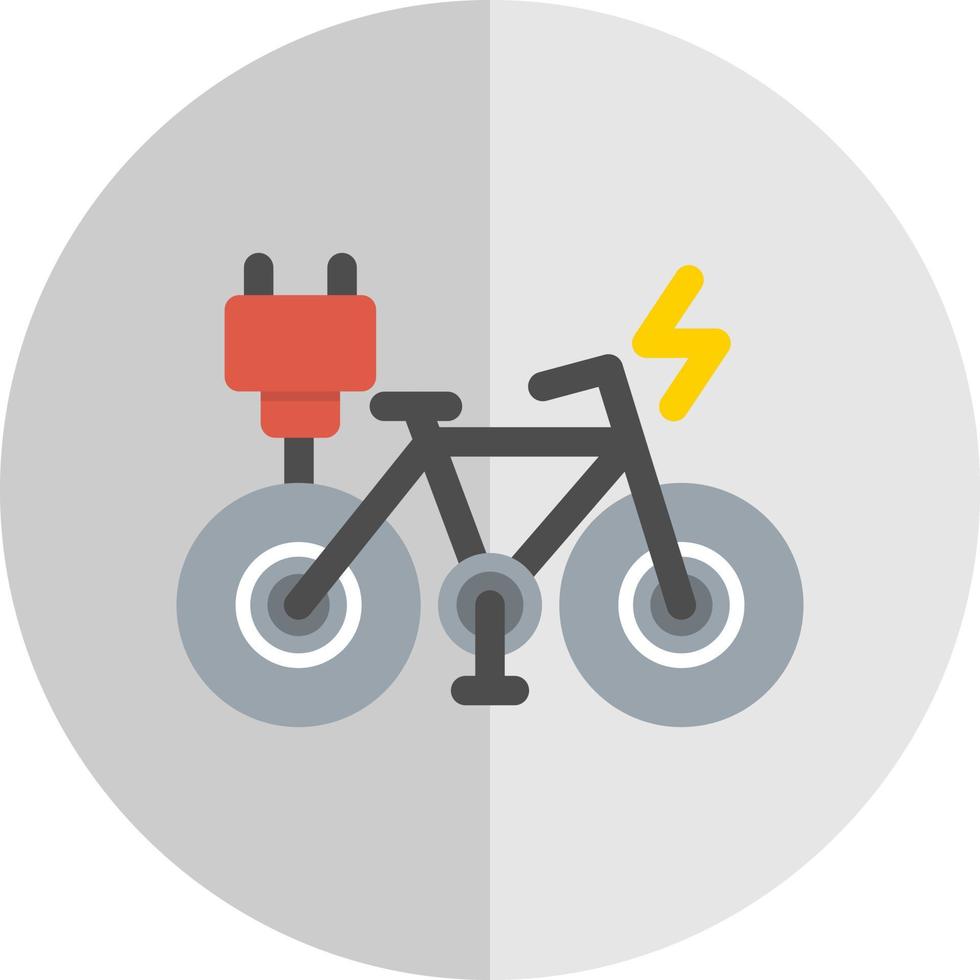 Electric Bike Vector Icon Design