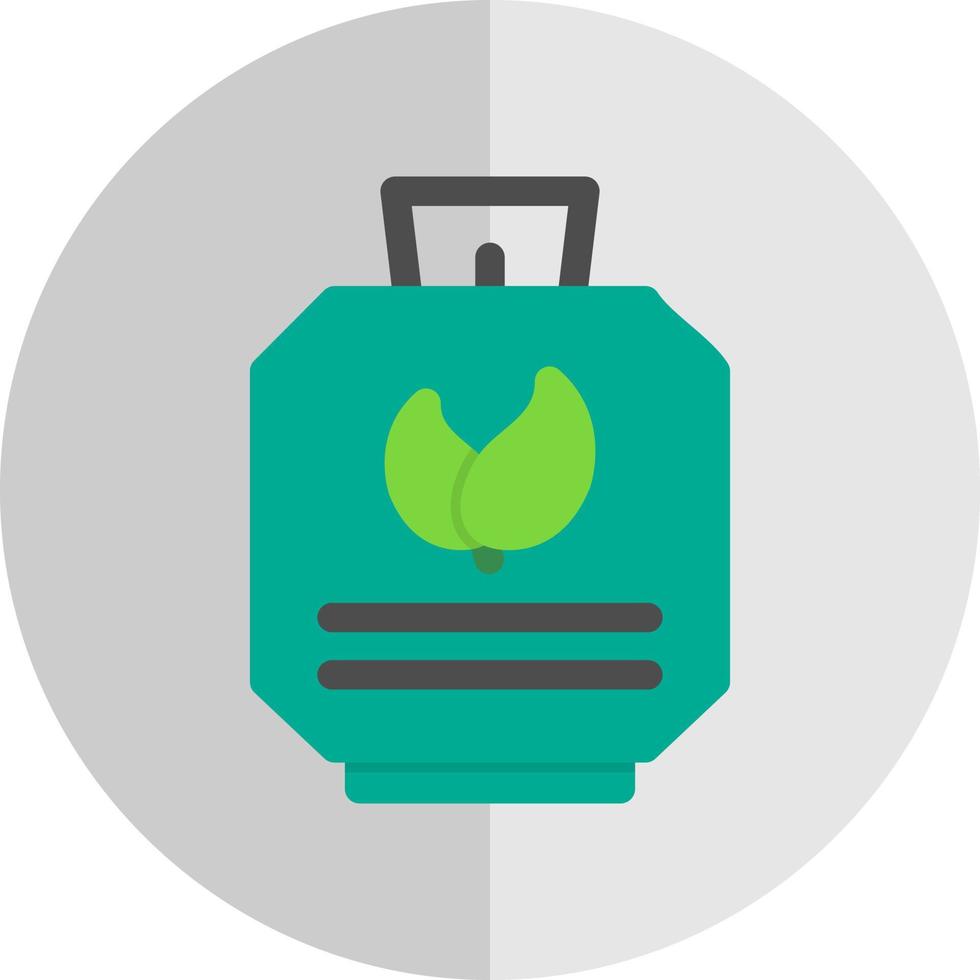 Biogas Cylinder Vector Icon Design