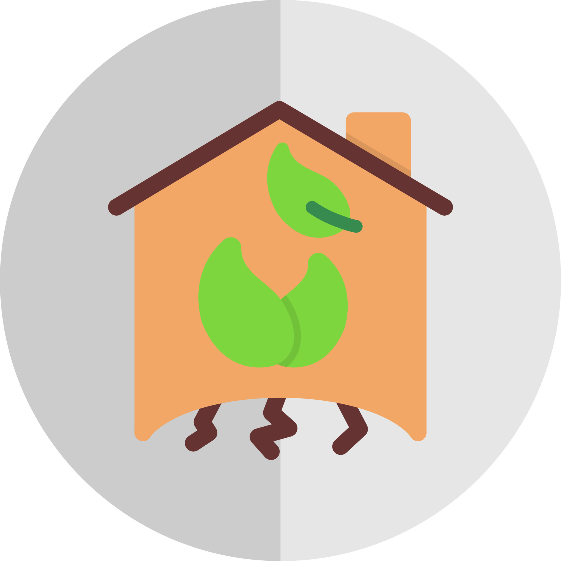 Green House Vector Icon Design 20160238 Vector Art at Vecteezy