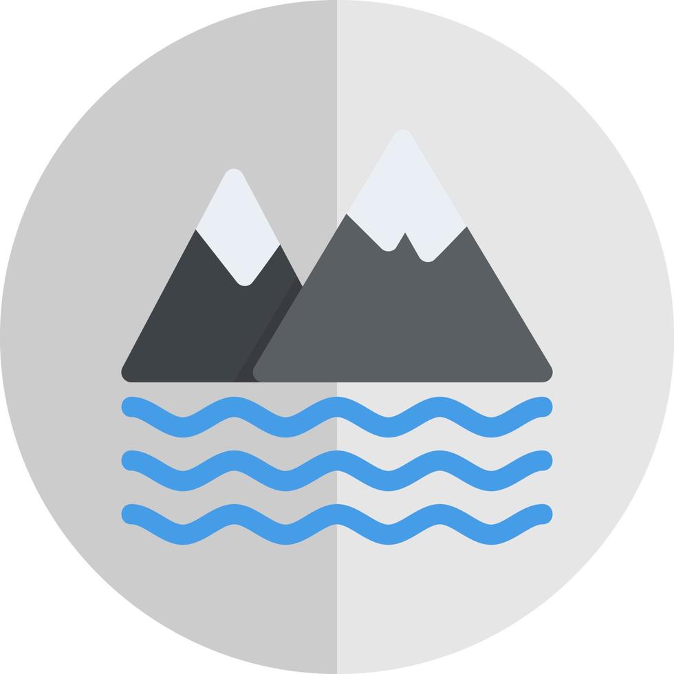 Bay Landscape Vector Icon Design