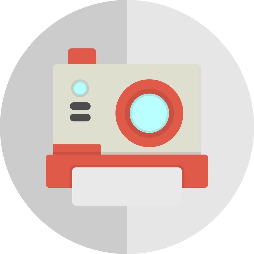 Instant Camera Vector Icon Design