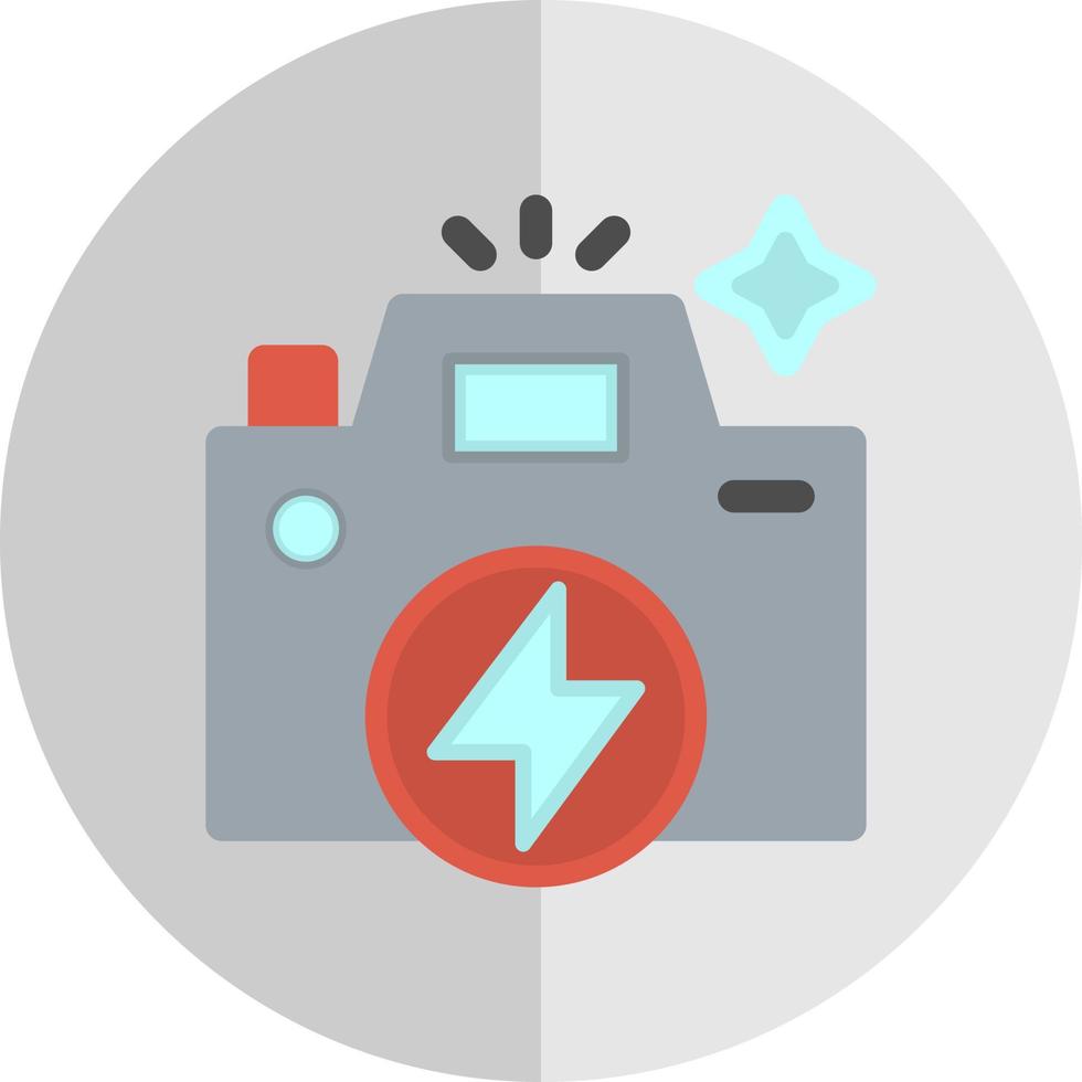 Flash Camera Vector Icon Design