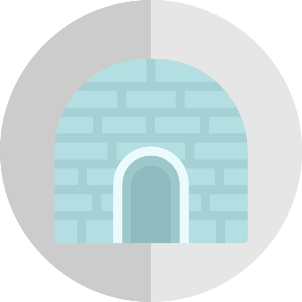 Igloo Landscape Vector Icon Design