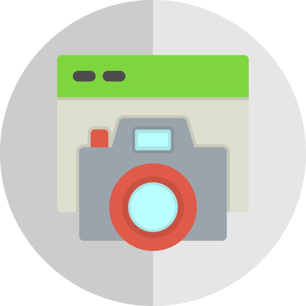 Camera Website Vector Icon Design