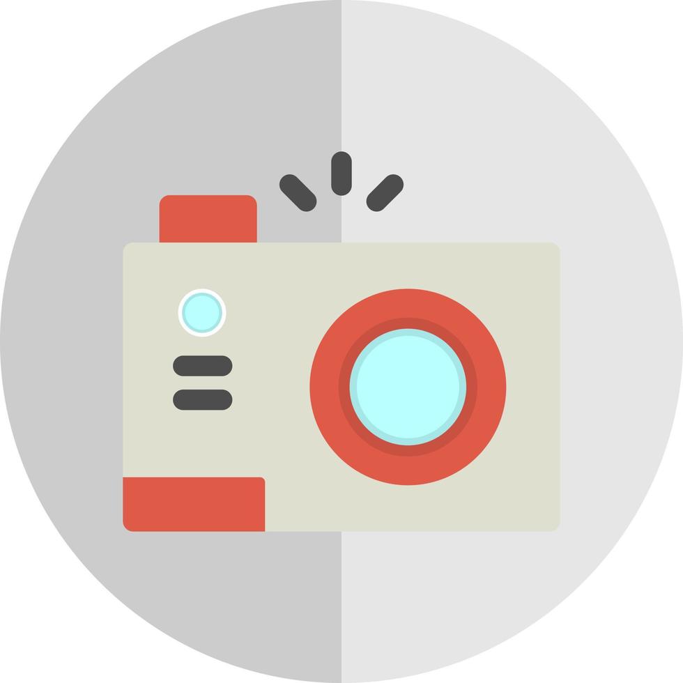 Compact Camera Vector Icon Design