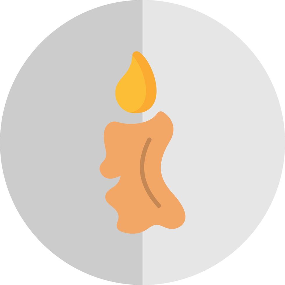 Scary Candle Vector Icon Design