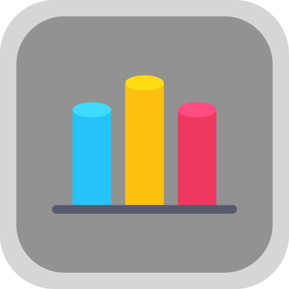 Cylindrical Bars Vector Icon Design