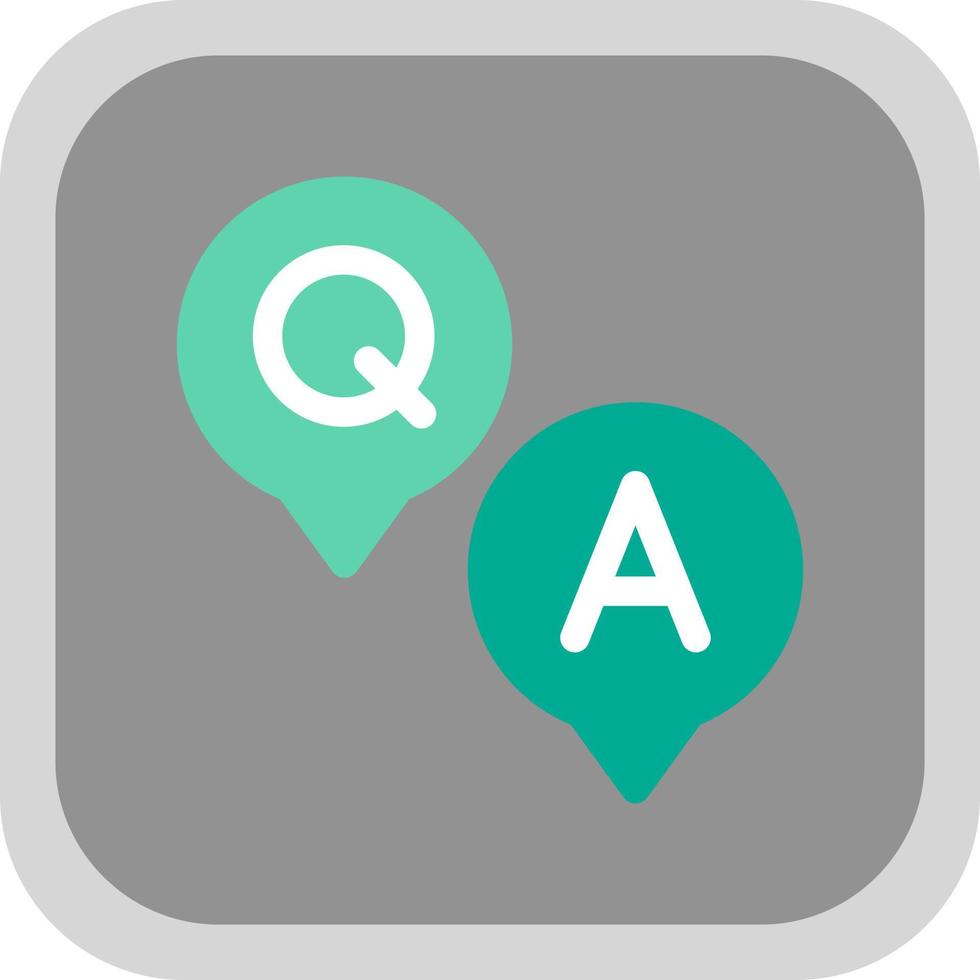 Question and Answer Vector Icon Design