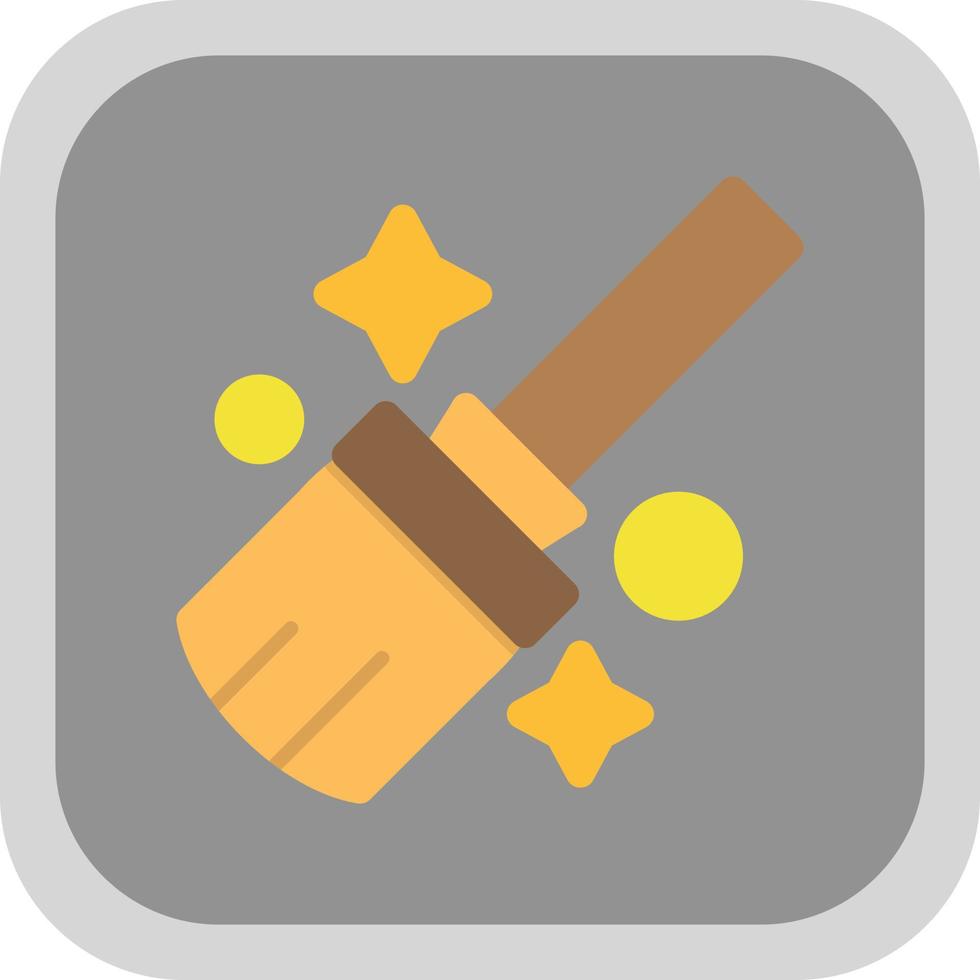 Flying Broom Vector Icon Design