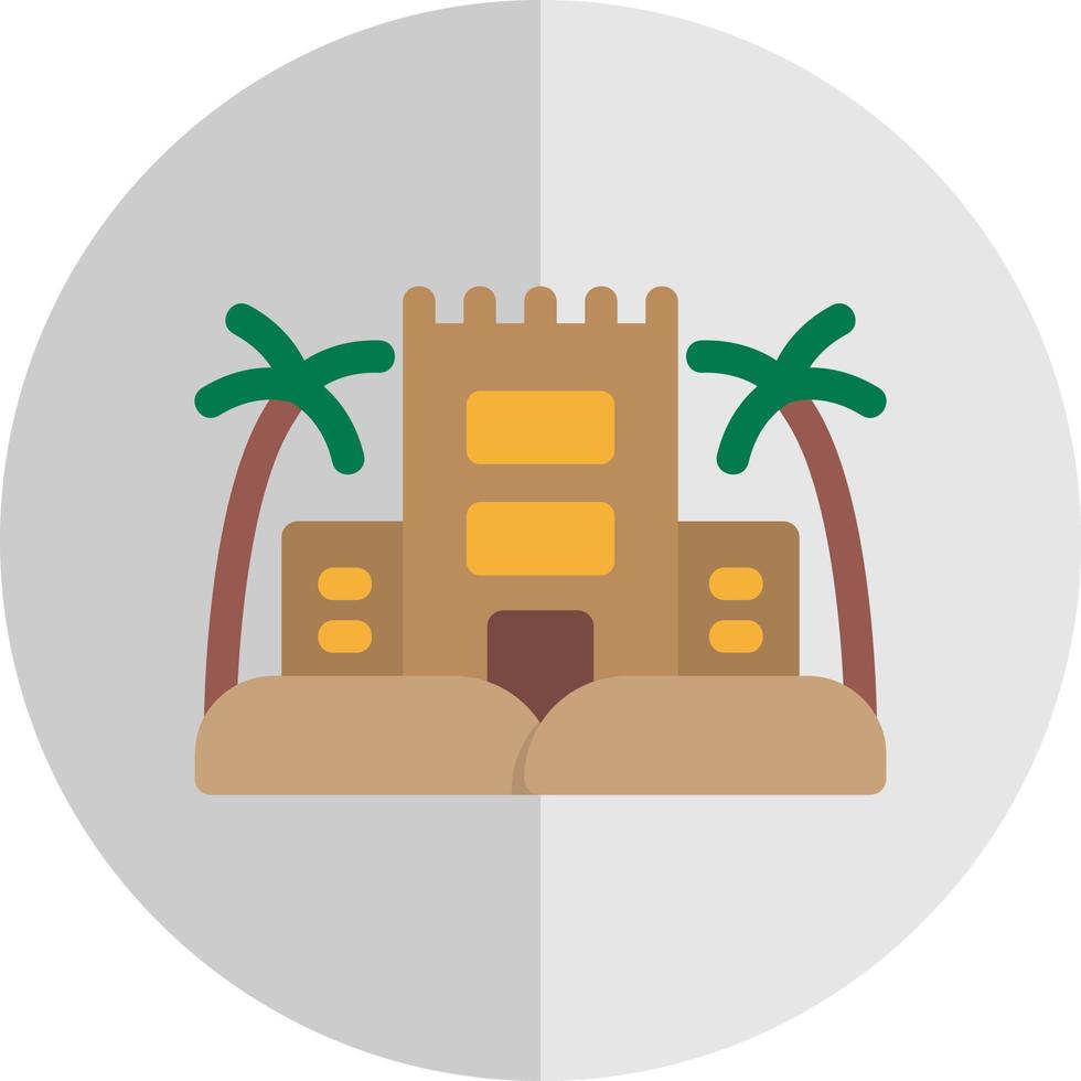 diseño de icono de vector de palacio del desierto