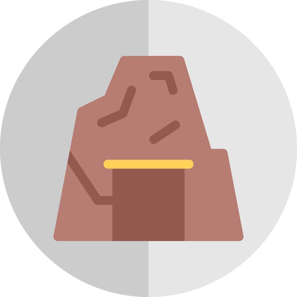 Desert Cave Vector Icon Design