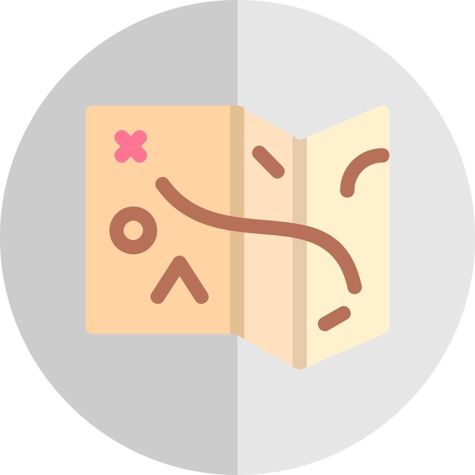 Desert Map Vector Icon Design