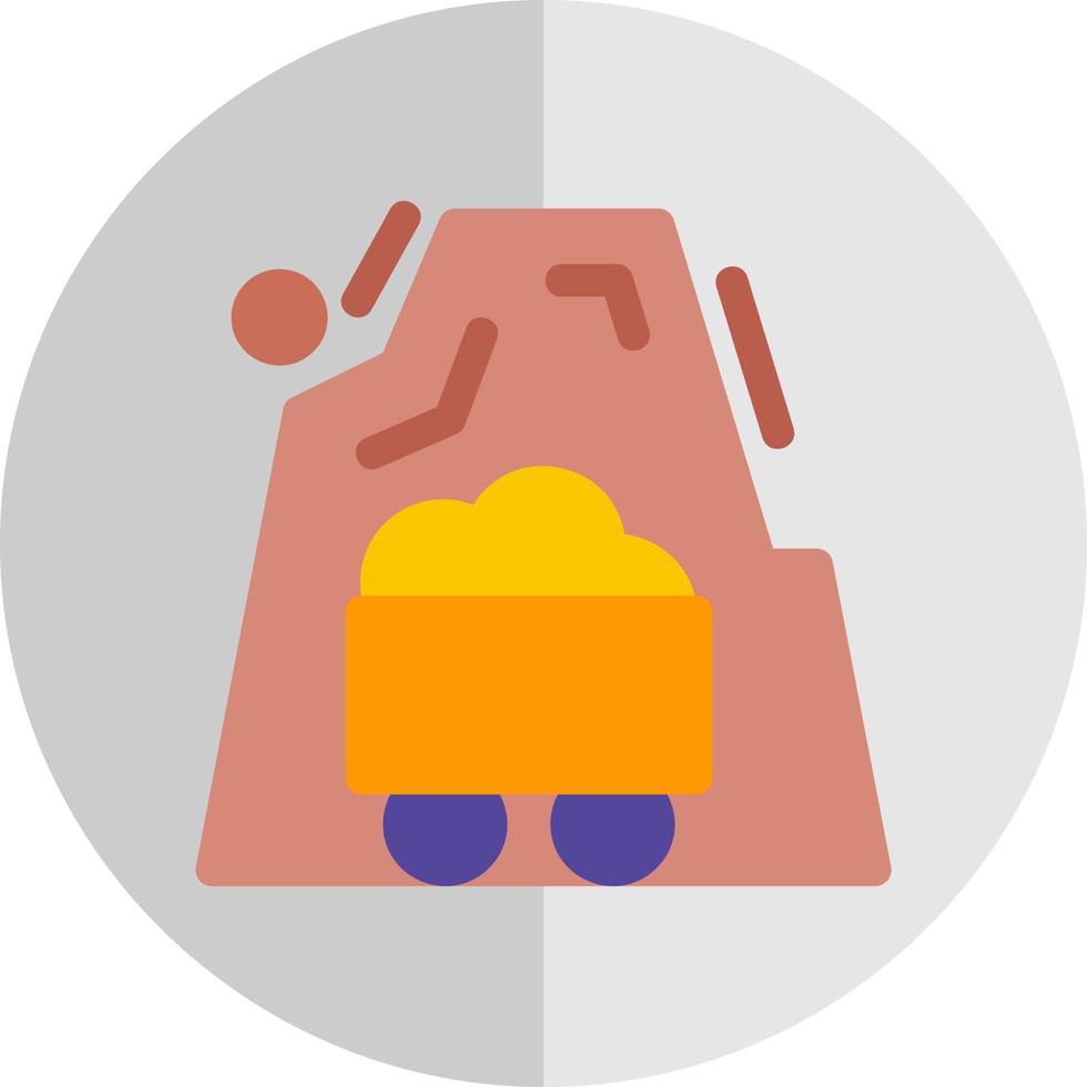 Desert Mine Vector Icon Design