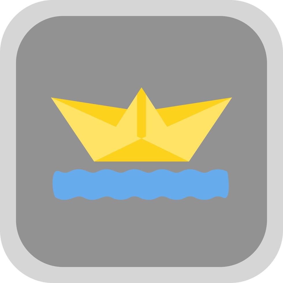 Paper Boat Vector Icon Design