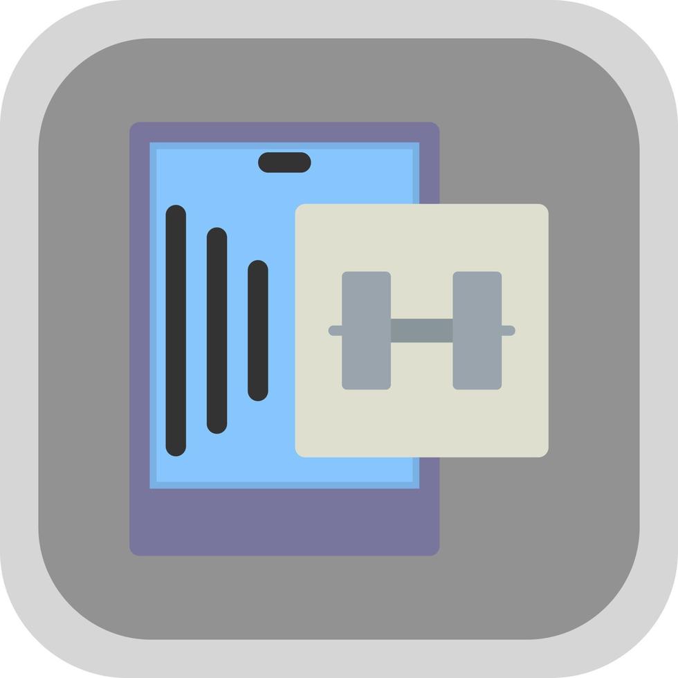 Gym App Vector Icon Design