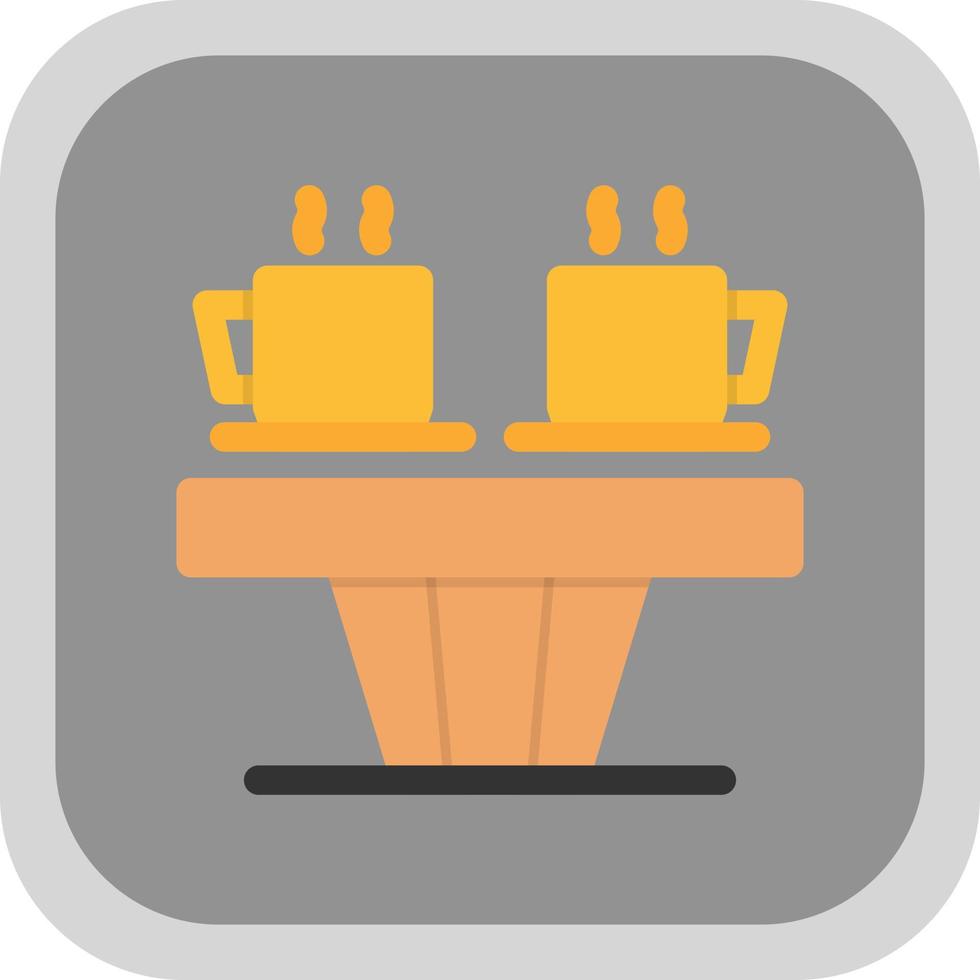 Coffee Table Vector Icon Design
