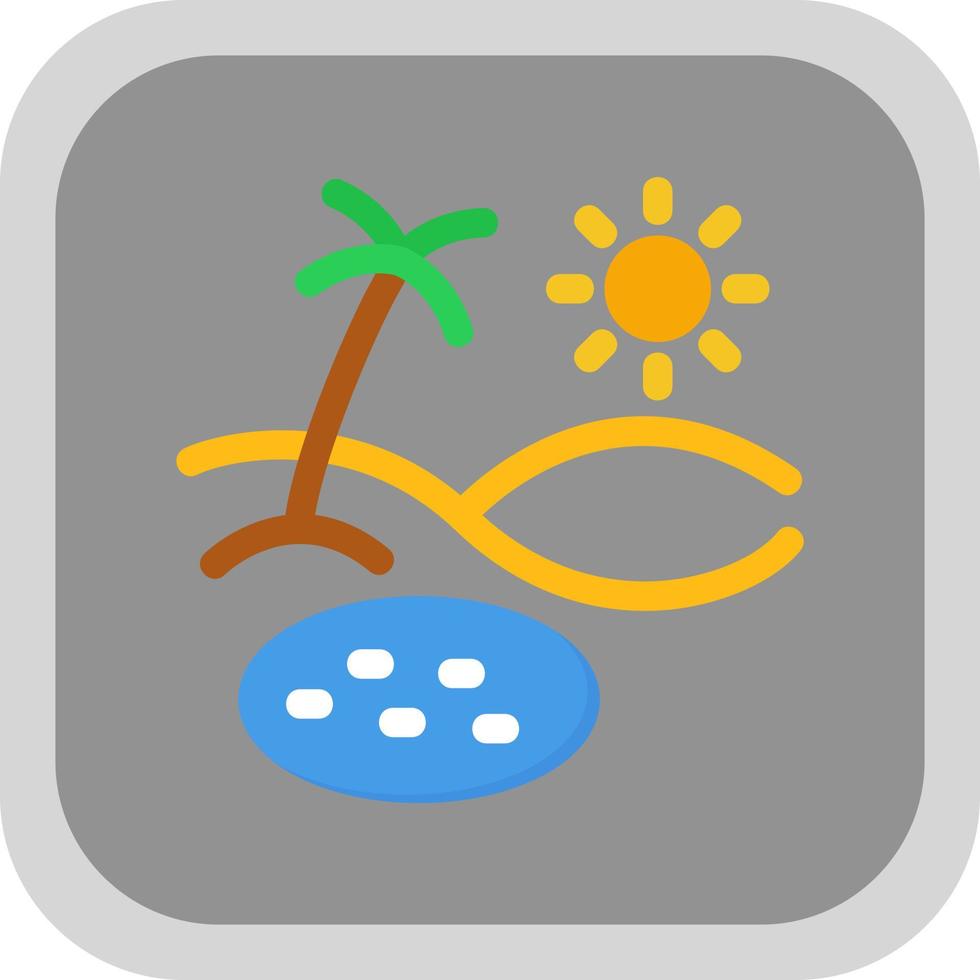 Oasis Vector Icon Design