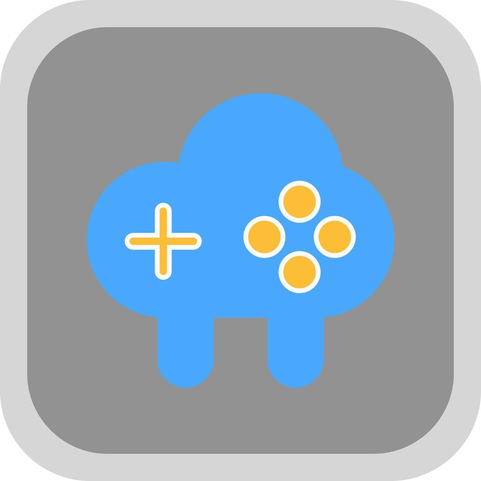 Cloud Game Vector Icon Design