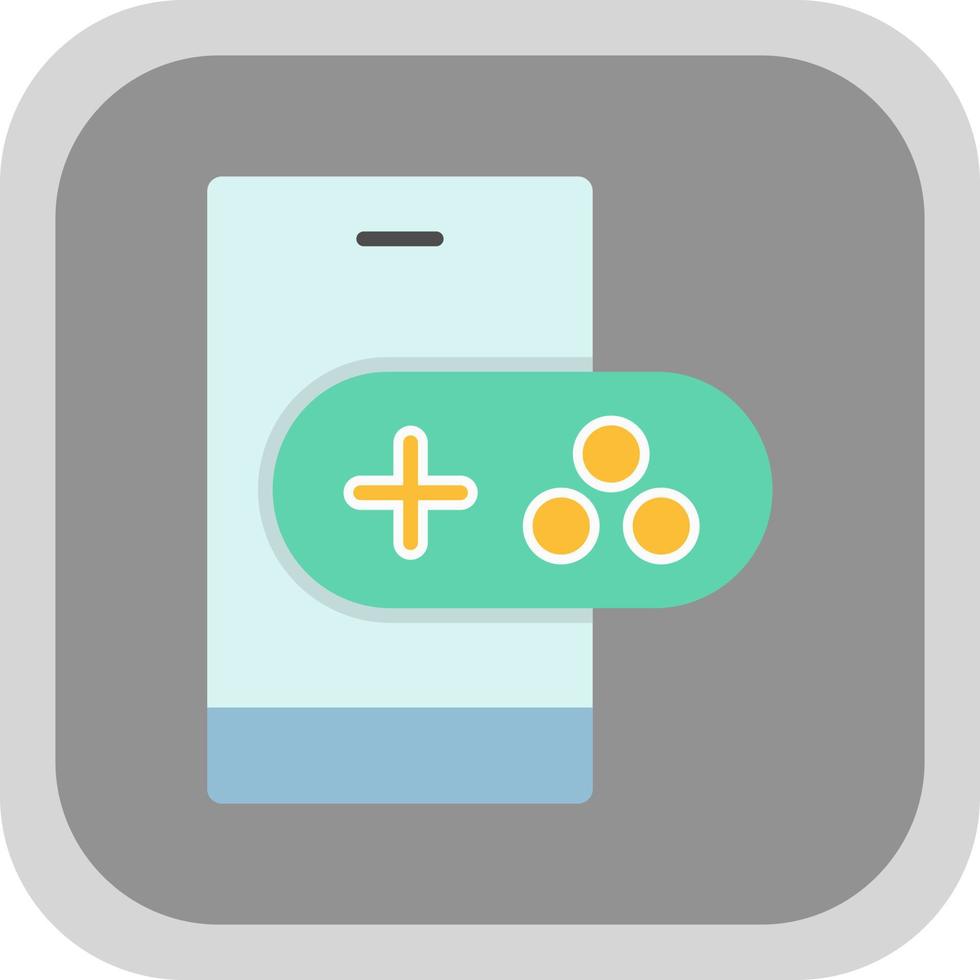 Mobile Gaming Vector Icon Design