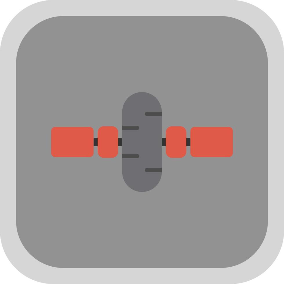 Gym Wheel Vector Icon Design