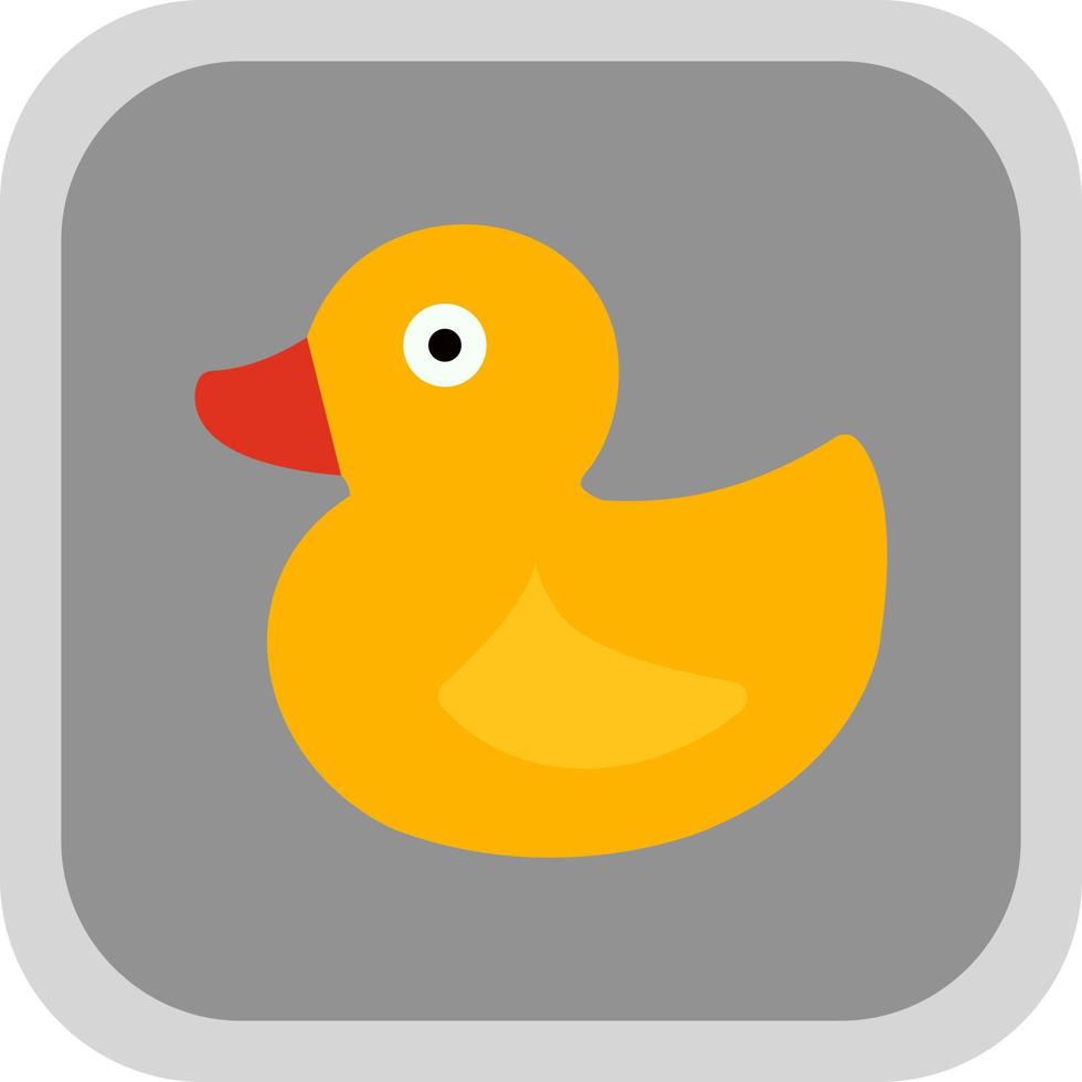 Rubber Duck Vector Icon Design