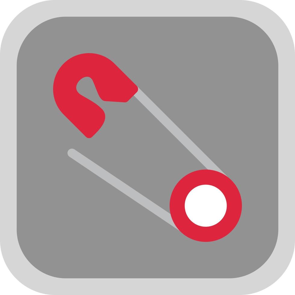 Safety Pin Vector Icon Design