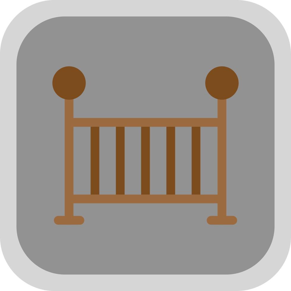 Baby Crib Vector Icon Design