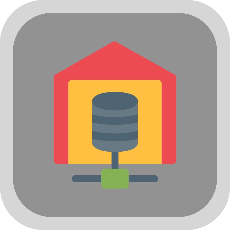 Data Warehouse Vector Icon Design