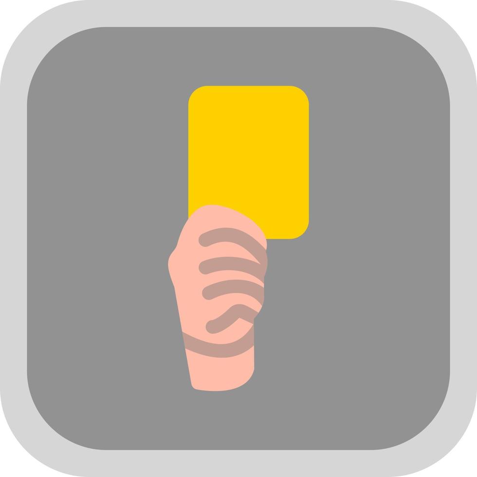 Yellow Card Vector Icon Design