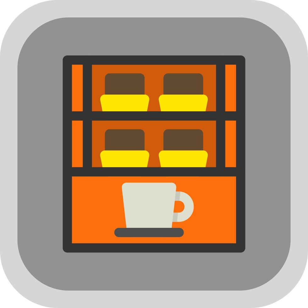 Cafe Showcase Vector Icon Design