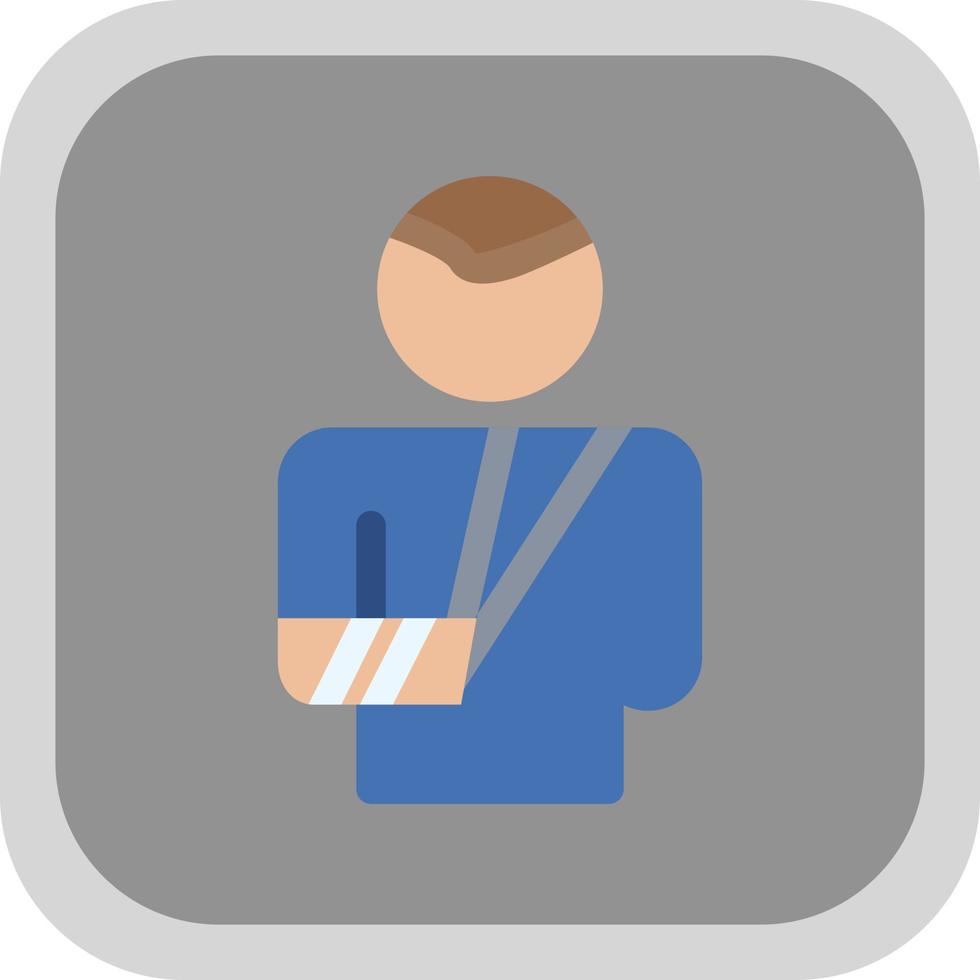 Broken Arm Vector Icon Design