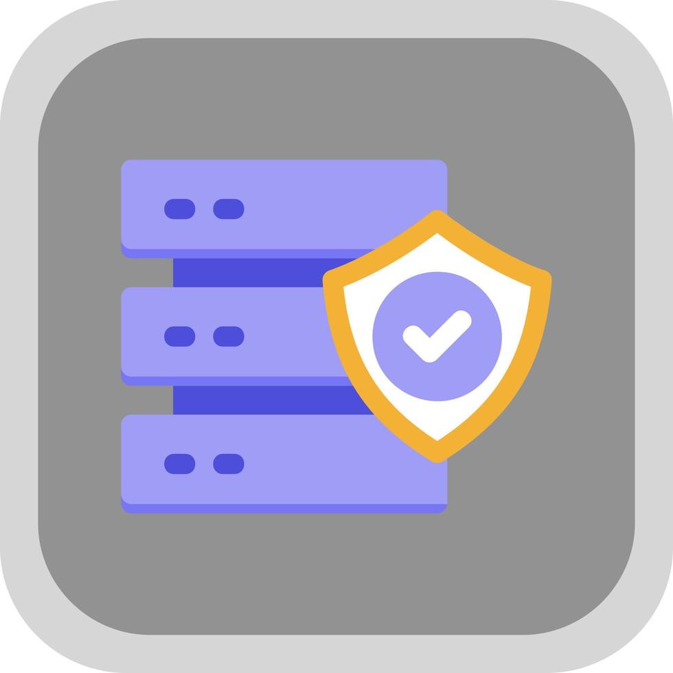 Secured Backup Vector Icon Design