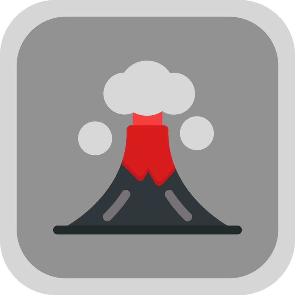 Volcano Landscape Vector Icon Design