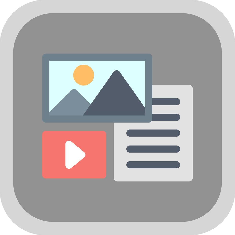 Unstructured Data Vector Icon Design