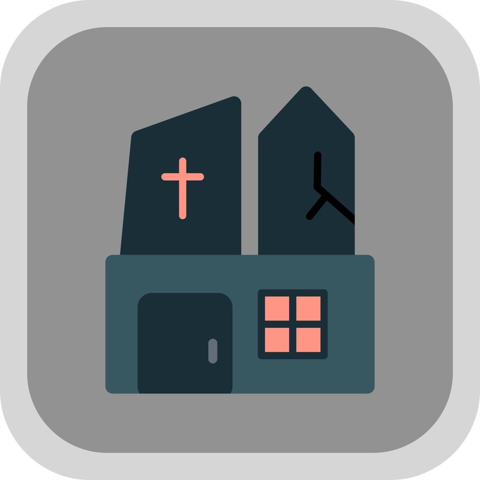 Ghost Castle Vector Icon Design