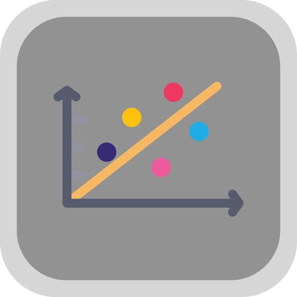 Scatter Plot Vector Icon Design