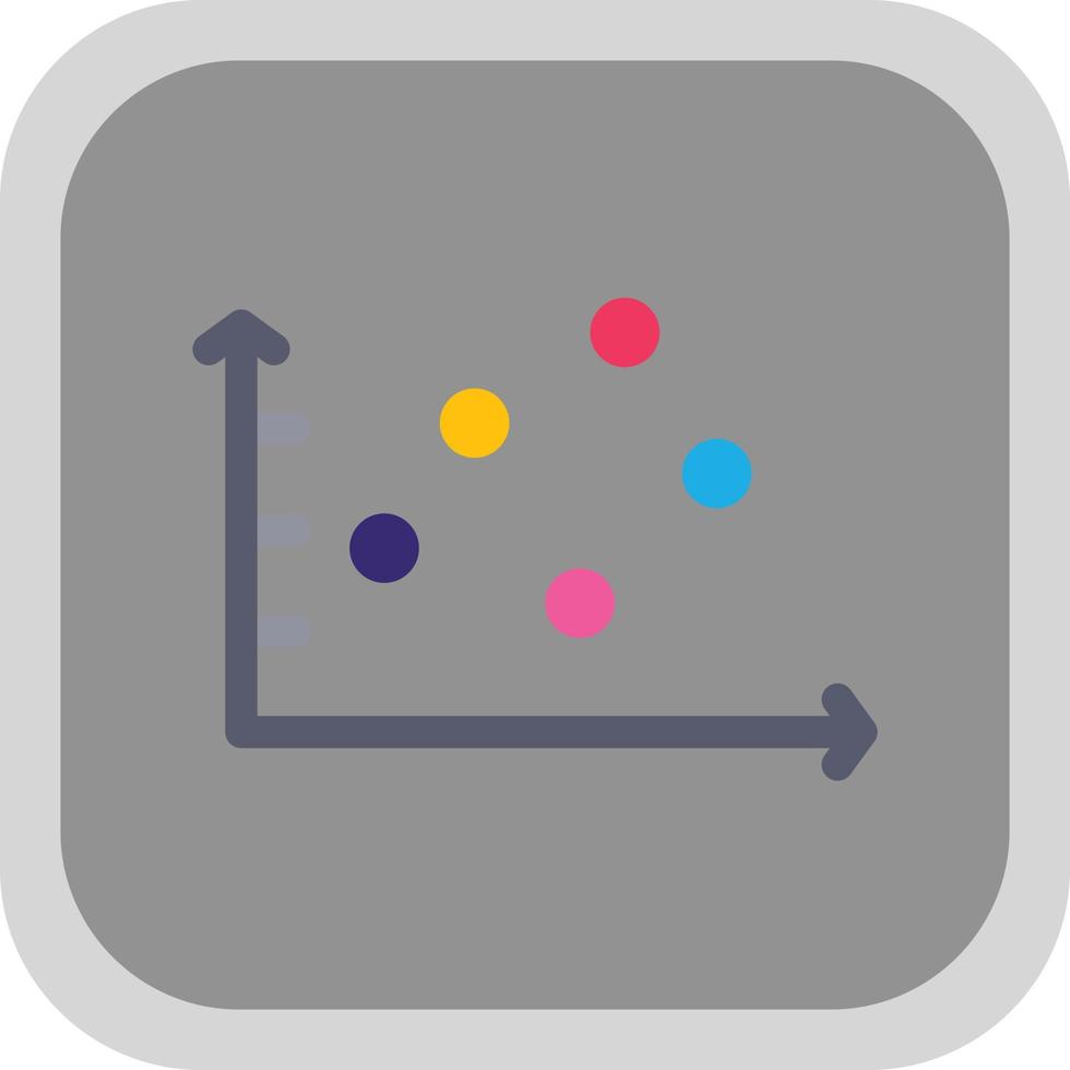 Scatter Graph Vector Icon Design