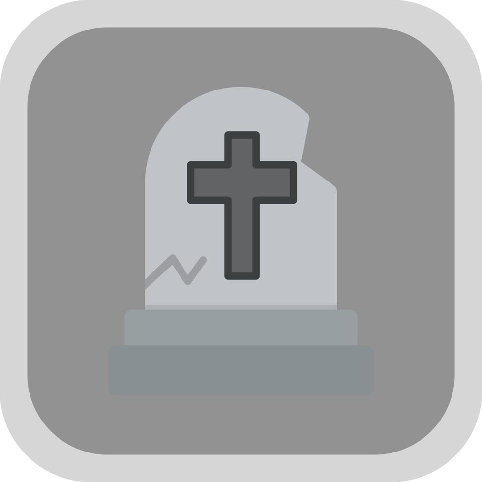 Tombstone Vector Icon Design